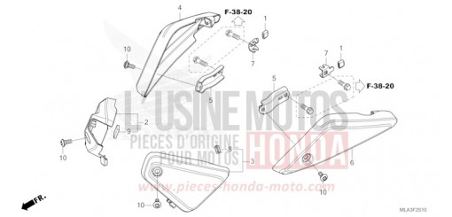AIR CLEANER SIDE COVER CMX1100DP de 2023